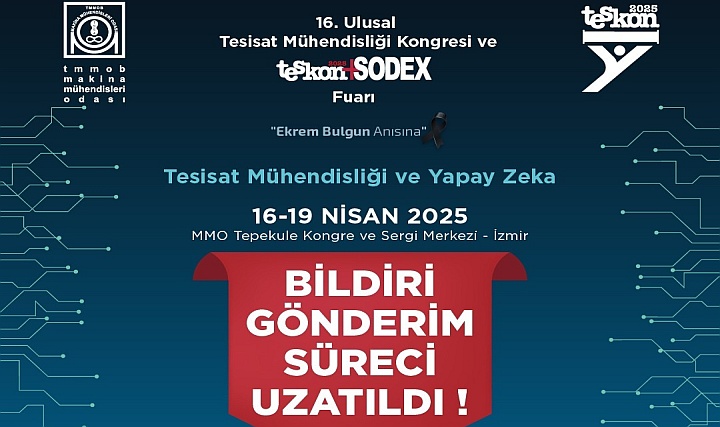 TESKON için Bildiri Gönderim Süresi Uzatıldı